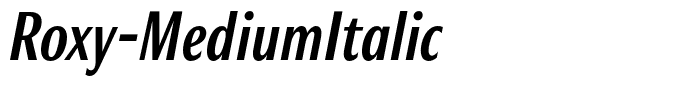 Roxy-MediumItalic