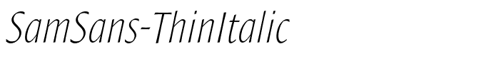 SamSans-ThinItalic