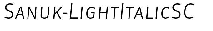 Sanuk-LightItalicSC