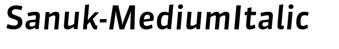 Sanuk-MediumItalic