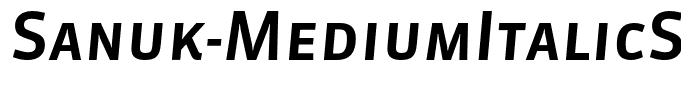 Sanuk-MediumItalicSC