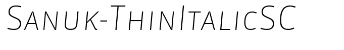 Sanuk-ThinItalicSC