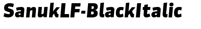 SanukLF-BlackItalic