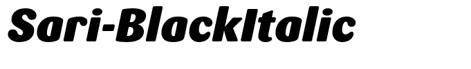 Sari-BlackItalic