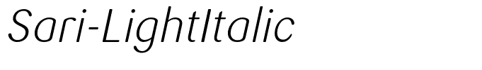 Sari-LightItalic