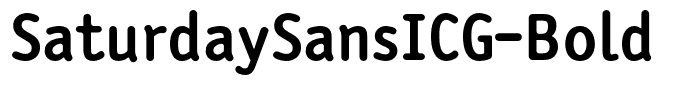 SaturdaySansICG-Bold