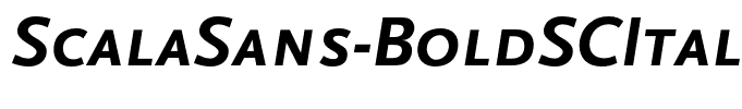 ScalaSans-BoldSCItalic