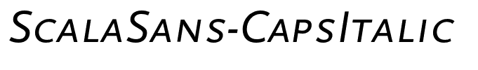 ScalaSans-CapsItalic