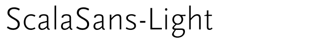 ScalaSans-Light