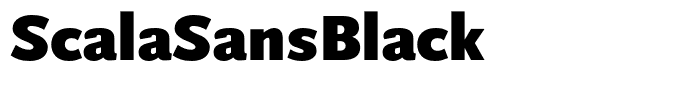 ScalaSansBlack