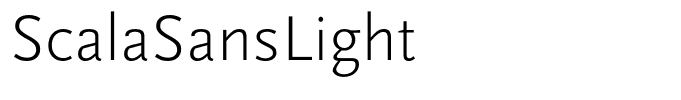 ScalaSansLight