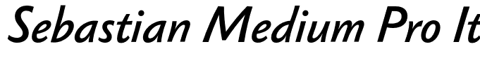 Sebastian Medium Pro Italic