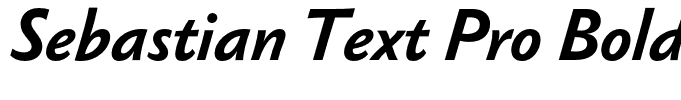 Sebastian Text Pro Bold Italic