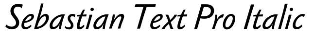 Sebastian Text Pro Italic