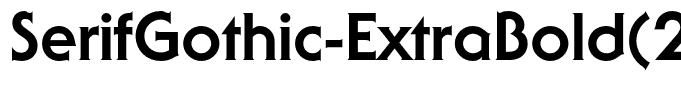 SerifGothic-ExtraBold(2)