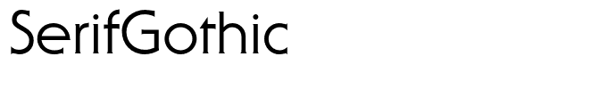 SerifGothic