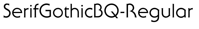 SerifGothicBQ-Regular