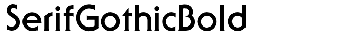 SerifGothicBold