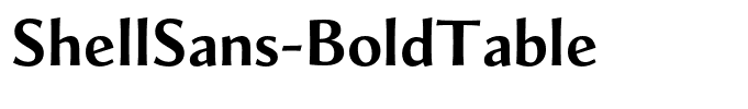 ShellSans-BoldTable