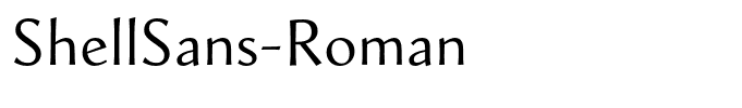 ShellSans-Roman