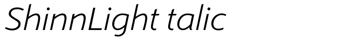 ShinnLightItalic
