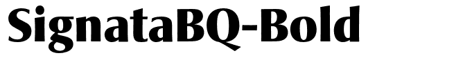 SignataBQ-Bold