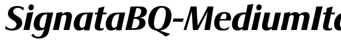SignataBQ-MediumItalic