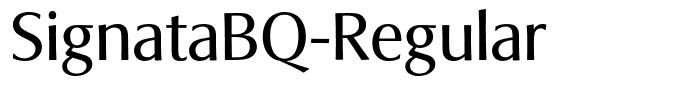 SignataBQ-Regular