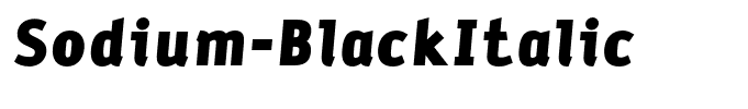 Sodium-BlackItalic