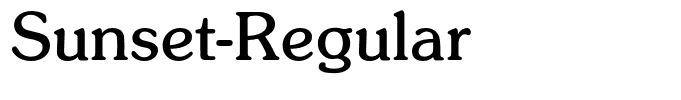 Sunset-Regular