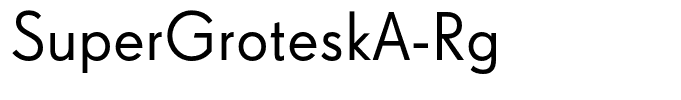 SuperGroteskA-Rg
