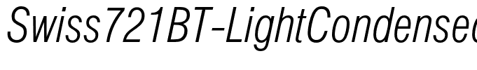 Swiss721BT-LightCondensedItalic