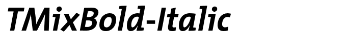 TMixBold-Italic