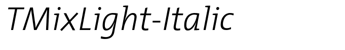 TMixLight-Italic
