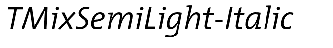 TMixSemiLight-Italic
