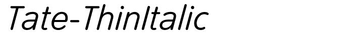 Tate-ThinItalic