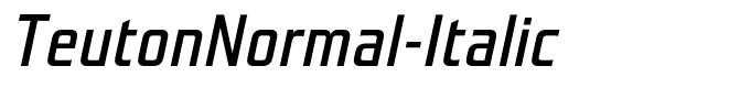 TeutonNormal-Italic