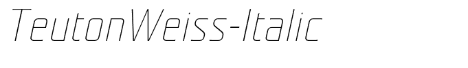TeutonWeiss-Italic