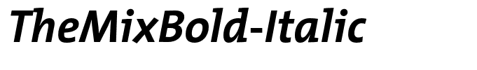 TheMixBold-Italic