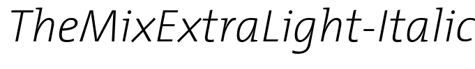 TheMixExtraLight-Italic