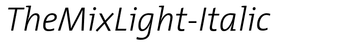 TheMixLight-Italic