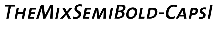 TheMixSemiBold-CapsItalic
