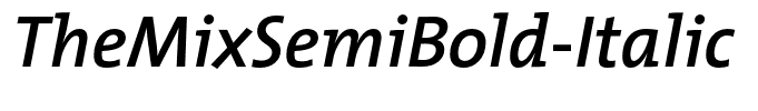 TheMixSemiBold-Italic