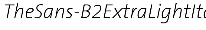 TheSans-B2ExtraLightItalic