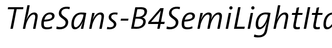 TheSans-B4SemiLightItalic