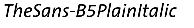 TheSans-B5PlainItalic