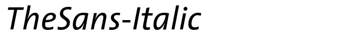 TheSans-Italic
