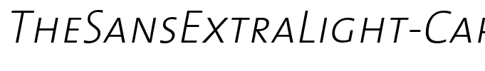 TheSansExtraLight-CapsItalic