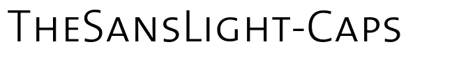 TheSansLight-Caps