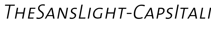 TheSansLight-CapsItalic